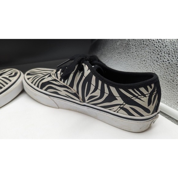 Vans Off The Wall Doheny Decon Women Metallic Zebra Print Shoes 721356 Sz 6 - Picture 7 of 9